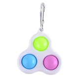 Power Joy Fidget Toy Dimple 3Pop Keychain - Assorted 1pc