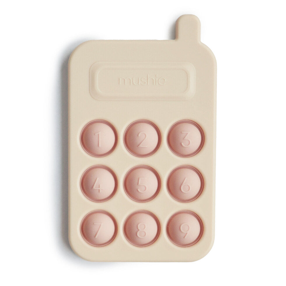 Mushie Phone Press Toy Blush - Laadlee