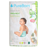 PureBorn Organic Bamboo Ultra Soft (7 - 12 kg) Nappies Size 4 Pineapple Print - 48 Pcs
