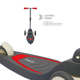 Qplay Mika LED Kids Scooter with 3 Light Modes - Red