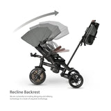 Qplay Comfo Max 7-in-1 Tricycle - Grey