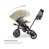Qplay Comfo Max 7-in-1 Tricycle - Coffee