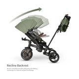 Qplay Comfo Max 7-in-1 Tricycle - Olive Green