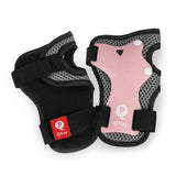 Qplay Kids Sports Safety Gear Set – Elbow, Knee & Wrist Guards - Pink