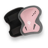 Qplay Kids Sports Safety Gear Set – Elbow, Knee & Wrist Guards - Pink