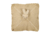 Pikkaboo Handmade Crochet Cotton Rabbit Toy Blanket - Beige