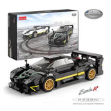 Rastar Pagani Zonda R Bricks Building Kit - Black - 387pcs