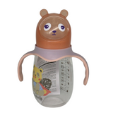 Stem Glass Feeding Bottle with Handle - 300ml (Color May Vary)