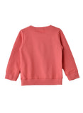 Jelliene Girls Sweatshirt Cozy Friends Print - Coral