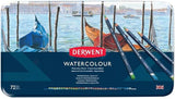 Derwent 72 Col Water Col Pencil Tin