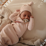 Mushie Crib Sheet Small Fog - Laadlee