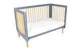 Babyhood Riya Cot - Grey/Beech
