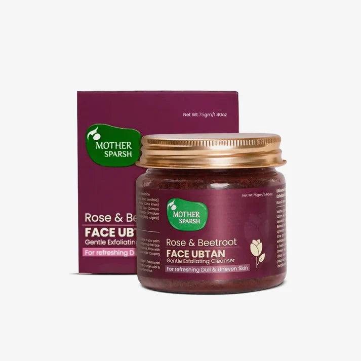 Mother Sparsh Rose & Beetroot Face Ubtan - 75gm - Laadlee
