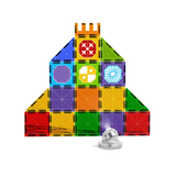 Magnetic Fields Light Up Magnetic Tiles Blocks Castle Set - 22 Pcs