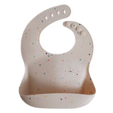 Mushie Silicone Bib Vanilla Confetti - Laadlee
