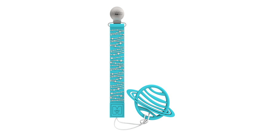 Malarkey Kids Teether Tether And Teether- Star And Saturn - Laadlee