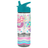 Stephen Joseph Mermaid Sip and Snack Bottle 350ml