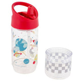 Stephen Joseph Space Sip and Snack Bottle 350ml