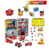 Stem Mini Racers Garage With 5 Cars And Playset