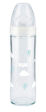 Nuk New Classic Glass Baby Bottle With Teat - 240ml