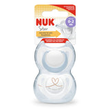 Nuk Star Silicone Soother 0M-2M - Pack of 2