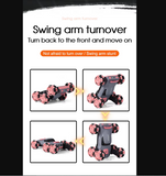 Stem 6-Wheel Rotary Stunt Car 1Pc (Color May Vary)