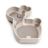 Done By Deer Silicone Stick & Stay Snack Plate Lalee - Sand