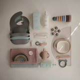 Mushie Silicone Bib Silver Sage - Laadlee