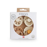Frigg Round Latex Baby Pacifier 0M-6M Pack of 4 Snowflake Dream - Size 1