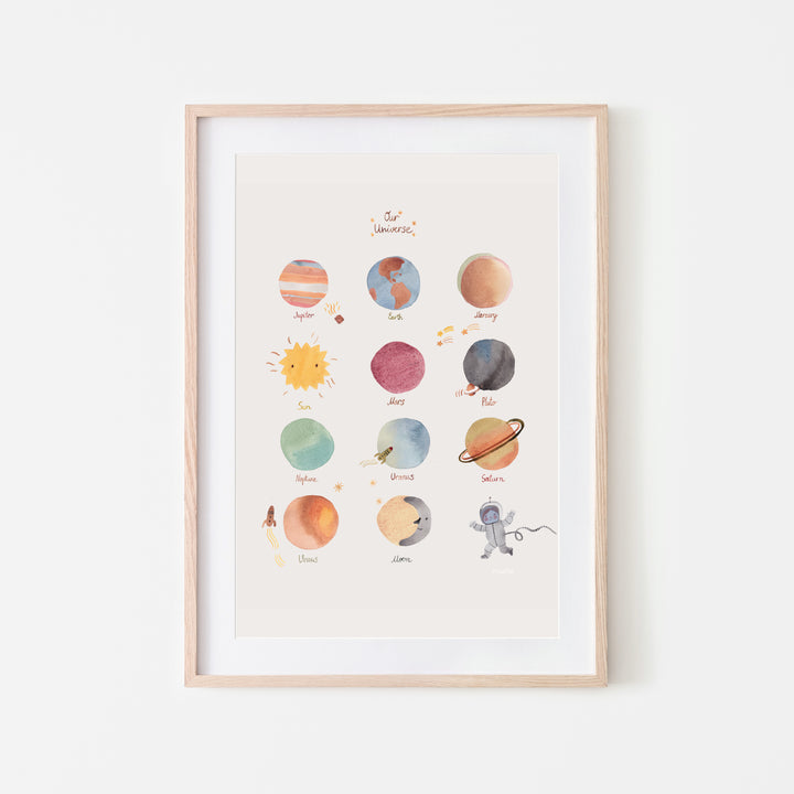 Mushie Poster Large Space - Laadlee
