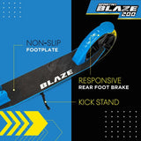 Spartan Blaze 200mm Scooter - Blue