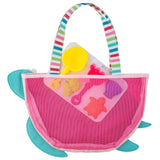 Stephen Joseph Beach Tote With Sand Toy Play Set - Turtle