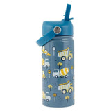 Stephen Joseph Construction Insulated Stainless Steel Water Bottle With Handle 397ml