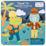 Stephen Joseph Travel Tin Magnetic Dress Up Doll - Dino and Dog