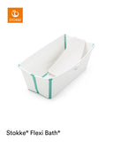 Stokke Flexi Bath + Newborn Support Bundle - Aqua