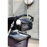 Storksak Alyssa Stroller Diaper Bag - Black/ Gunmetal