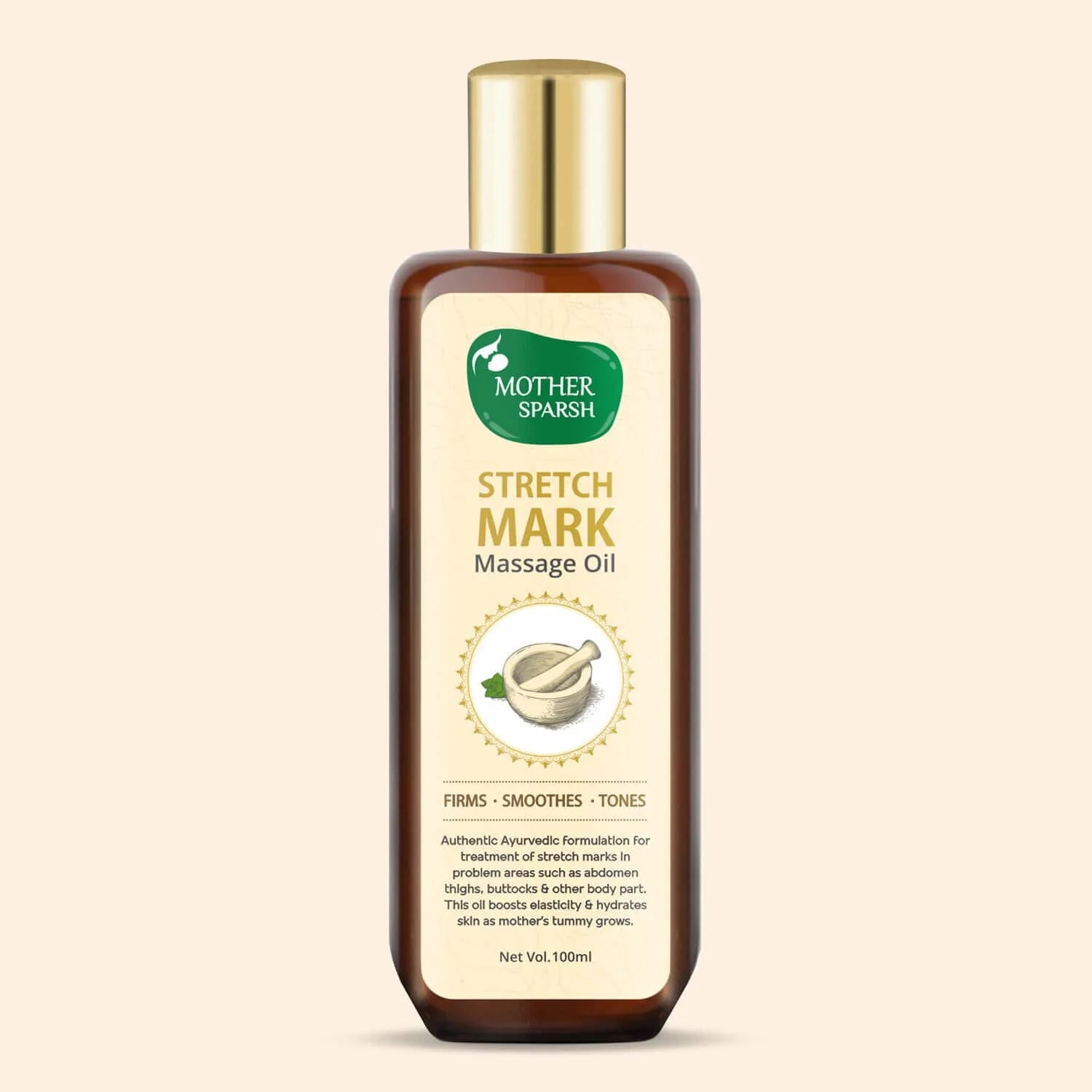Mother Sparsh Stretch Mark Massage Oil - 100ml - Laadlee
