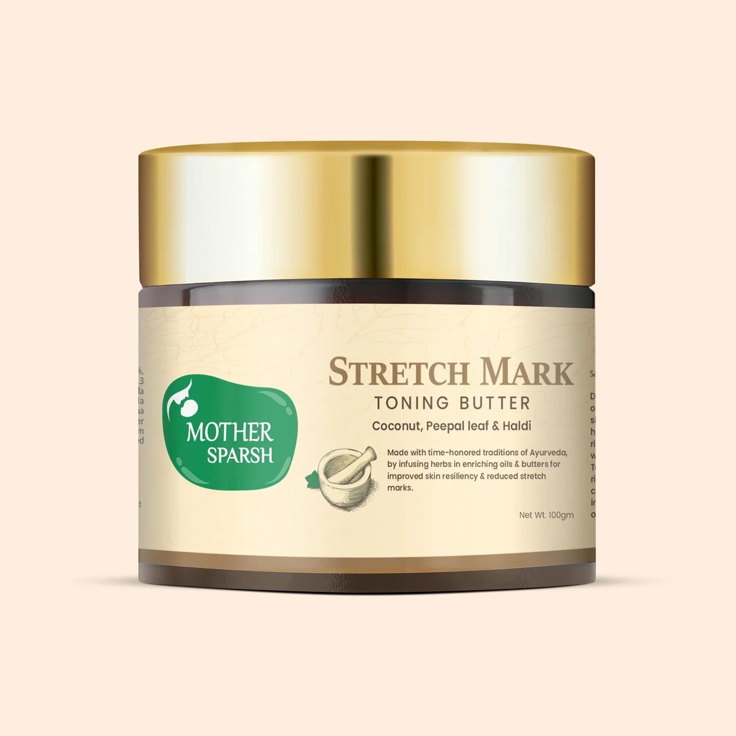 Mother Sparsh Stretch Mark Toning Butter - 100gm - Laadlee