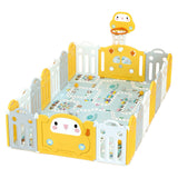 Lovely Baby Kids Playpen With Basketball Hoop - 20pcs