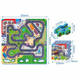 Sunta Racing Track With Diy Car Puzzle Mat - 9Pcs