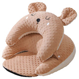 Sunveno Baby Anti-Reflux Feeding Pillow with C Shapped Seating Pillow - Coffee