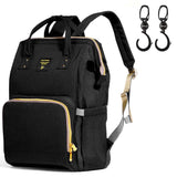 Sunveno Diaper Bag XL with Sunveno Stroller Hooks - Black