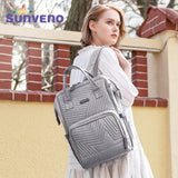 Sunveno Diaper Bag And Diaper Caddy - Nova Grey