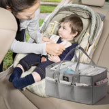 Sunveno Diaper Bag And Diaper Caddy - Nova Grey