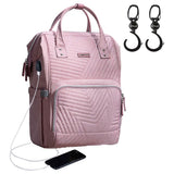 Sunveno Diaper Bag With Stroller Hooks - Nova Pink