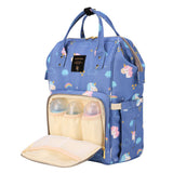 Sunveno Unicorn Diaper Bag with USB - Blue