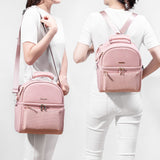 Sunveno Insulated Lunch Bag With Thermo Box & 4 Pcs Flamingo Ice Pack Set - Pink