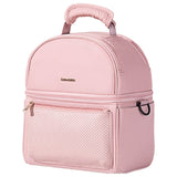 Sunveno Insulated Lunch Bag With Thermo Box - Pink