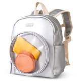 Sunveno Kids 11Inch School Backpack With Two Pouches - Silver