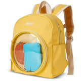 Sunveno Kids 11Inch School Backpack With Two Pouches - Yellow